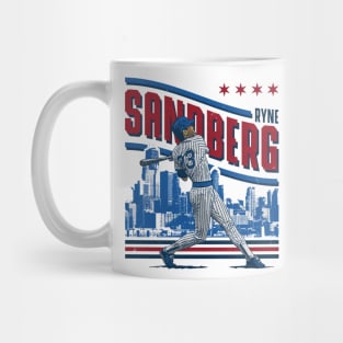 Ryne Sandberg Chicago C Skyline Mug